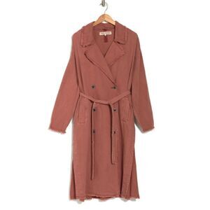 NWT Free People Kelly Frayed Trench Coat XS/S